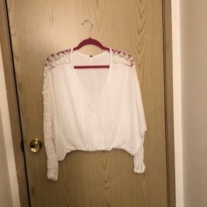 Free People Cropped long sleeve